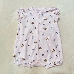 Ralph Lauren Light Pink Nautical Baby Romper